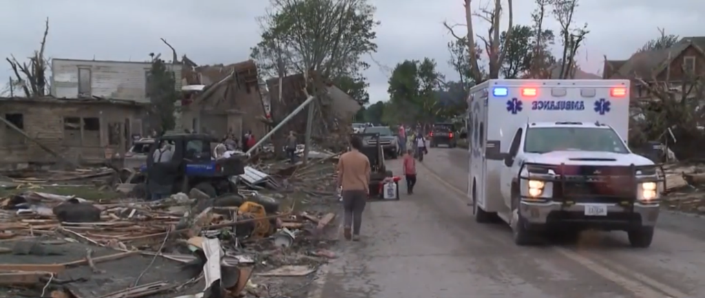 Tornado damage