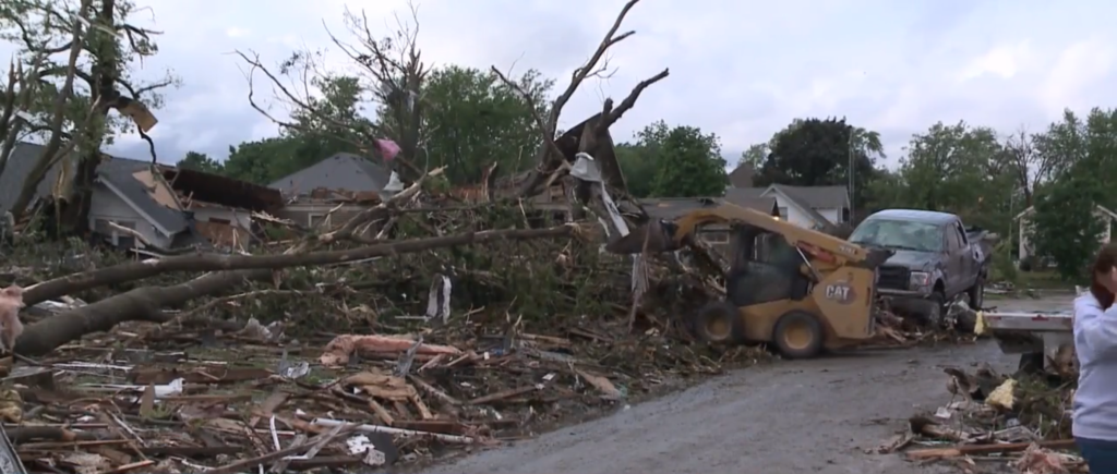 Tornado damage