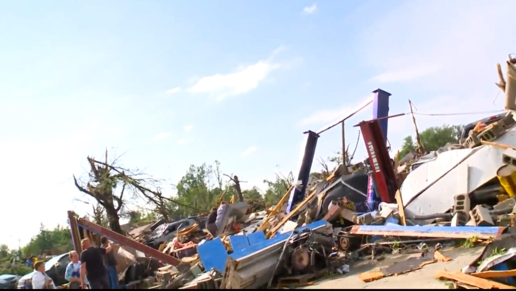 Tornado damage